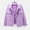 hh#-Light Purple, variant on QHRMKOG Beige Denim Jacket for Women Fall Lightweight Crop 3/4 Sleeve Jeans Jacket Button Down Basic Lapel Shackets Cute Trendy Blazer Fashion Casual Clothing with Pocket 3XL
