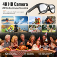 thumbnail image 4 of Gafas Inteligentes, Grabación de Video HD, Gafas con Cámara de Grabación de Video 1080P para Hombre y Mujeres, Traducción en Tiempo Real, Asistente de Voz con IA, 4 of 12