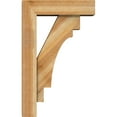 thumbnail image 3 of Ekena Millwork 6"W x 20"D x 32"H Merced Block Rough Sawn Bracket w/ Offset Brace, Western Red Cedar, 3 of 25