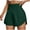 Army Green, variant on Womens High Waisted Running Shorts Quick Dry Athletic Workout Shorts with Mesh Liner Zipper Pockets (Navy, XXL)