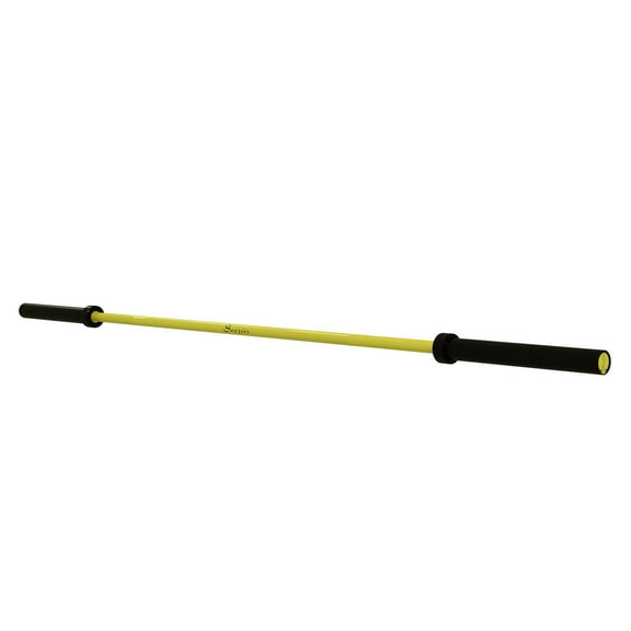 7.2ft Olympic Barbell Weight Bar - 1500lbs Capacity - Rotating Sleeves & Knurled Grip - Yellow