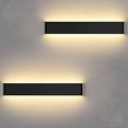 thumbnail image 5 of Aplique de pared LED para interiores de 31 cm, 3000 K, blanco cálido, moderno, de 20 W, para dormitorio, sala de estar, escalera y pasillo., 5 of 5