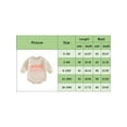 thumbnail image 5 of Bslissey 3M 6M 12M 18M 24M Newborn Baby Girls Boys Sweatshirt Romper Long Sleeve Letter Print Onesie Bodysuit Infant Toddler Casual Jumpsuit Daily Clothes, 5 of 9