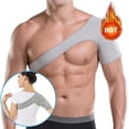 thumbnail image 2 of Adjustable Shoulder Brace Rotator Cuff Support Shoulder Sleeve Strap for Injury Prevention Dislocated AC Joint Labrum Tear, 2 of 7