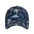 thumbnail image 2 of Daiia Hawaii Palms print Baseball Cap Men Women Golf Dad Hat Adjustable Original Classic Low Profile Hat Unconstructed Plain Cap, 2 of 9