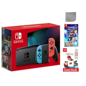 Nintendo Switch Bundle: Neon Red/Blue Joy‑Cons, Mario Kart 8