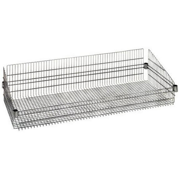 Quantum Storage BSK1848C Wire Shelving Chrome Post Basket - 18 x 48 in.