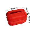 thumbnail image 3 of Organizador de caja de pañuelos personalizado | Vinilo PVC con forma de pimiento rojo | Almacenamiento moderno decorativo | Soporte multiusos impermeable | 24x13x12cm | Decoración de coches para, 3 of 6