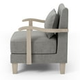thumbnail image 4 of Furniture of America Khari Contemporary Upholstered Accent Chair, Gray, 4 of 6