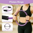 thumbnail image 3 of Hyasfey Women Pilates Ring with Non-slip Grip Handles Leg Toning Inner Thigh Pelvic Floor Exercise Yoga Circle Home Gym Fitness Equipment, 3 of 7