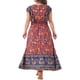 thumbnail image 4 of Vestido Plus Size Agnes Orinda para Mujeres Vestidos Florales Boho Vestido de Verano con Cuello en V y Mangas con Volantes 3X Rojo, 4 of 8