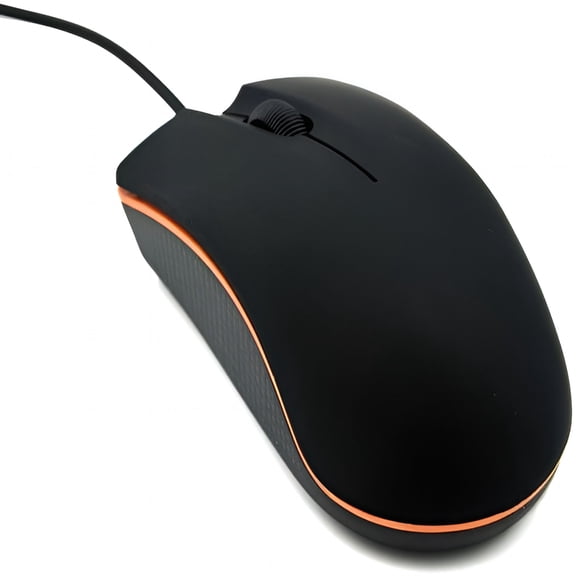 GJX Wired mini Mouse,USB Wired Computer Mice for Right or Left Hand,Ergonomic Computer Mouse with Durable Clicks for PC,Computer,Laptop,Desktop,(Black)