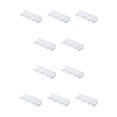 thumbnail image 2 of Inteprter Gancho sin perforación montado en la pared Soporte impermeable Alambres multifuncionales Suministro de suspensión de almacenamiento Blanco 10Conjunto, 2 of 6
