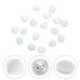 thumbnail image 3 of 15Pcs Tuxedo Buttons Bridal Buttons Cloth Covered Metal Buttons (White), 3 of 8