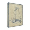 thumbnail image 2 of Ethan Harper 'Yacht Blueprint II' Canvas Art, 2 of 2
