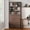 Brown, variant on TopComfy 71" Tall Display Cabinet with Glass Door & 4 Drawers, Mid-Century Modern Buffet Pantry Cupboard and Trophy Display Case for Living Room, Dining Room & Bedroom, Brown