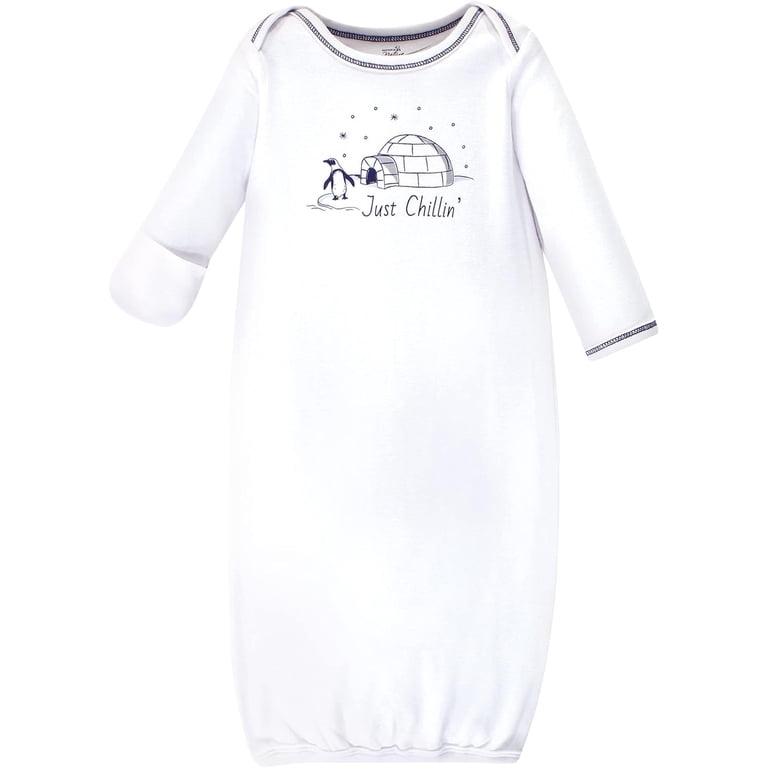 Touched by Nature Organic Cotton Gowns, 0-6 Months, Hedgehog, 3-Pack photo 2