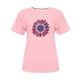 thumbnail image 4 of Tops Cortos para Mujeres Bandera de Moda Impresa Cuello Redondo, Camiseta de Manga 3/4 para Uso Diario, Casero Y Cómodo, 4 of 4