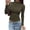 Army Green, variant on Womens Tops Casual Mock Neck Long Sleeve Shirts Soft Stretchy Ribbed Knit, Ruched Slim Fit, Going Out Tops, Work, Date Outfits, Y2K Clothes,Fall Winter Basic Layering