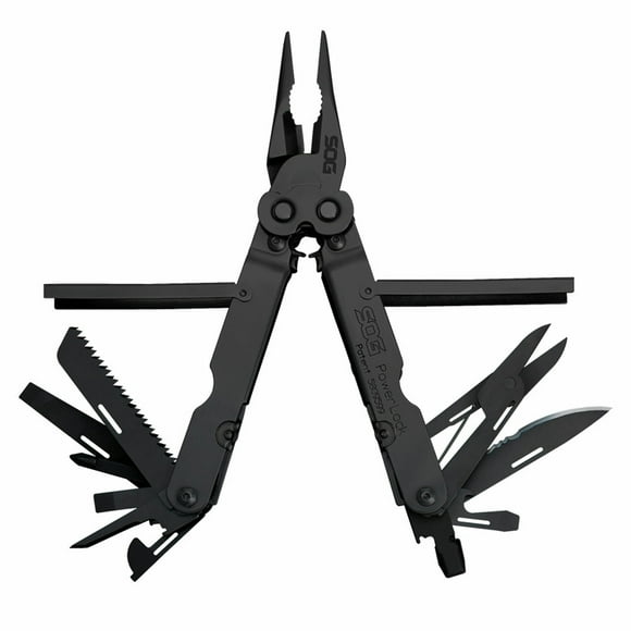 SOG PowerLock Couteau Pliant en Acier Inoxydable 18 Pinces Multi-Outils, Noir
