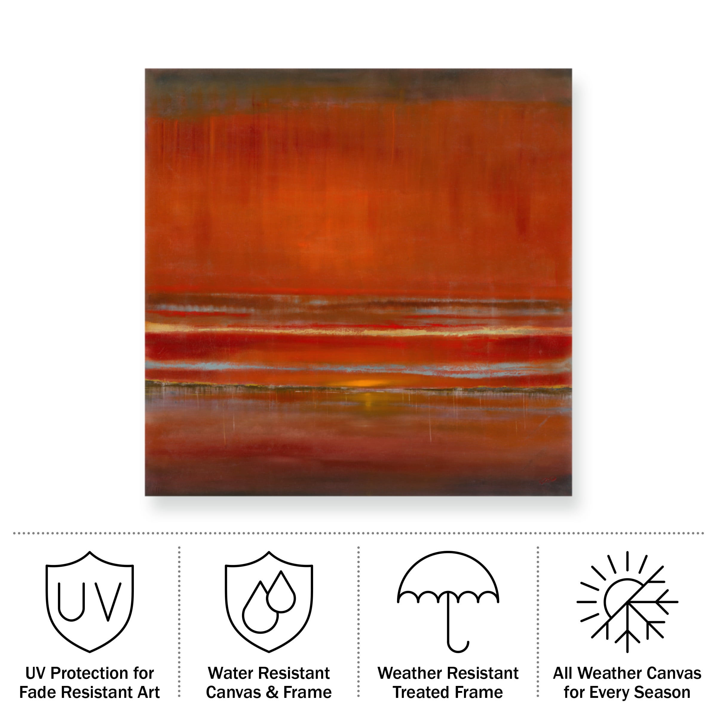 Rio 'Red Horizon' Outdoor All-Weather Wall Decor