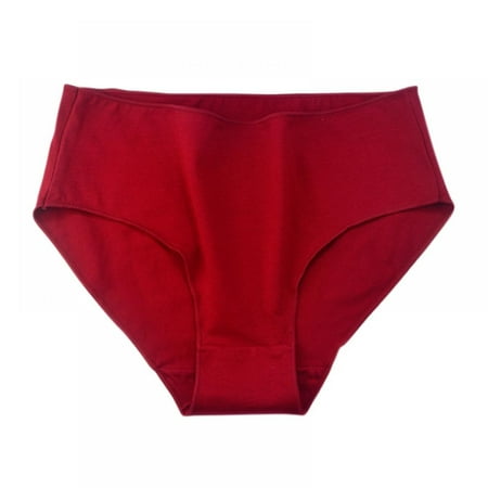 

Women s Cotton Briefs Mid-Rise Soft Stretch Underpants 3 Count Plus Size M/L/XL/2XL