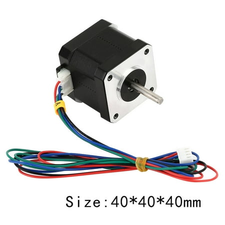 17D3003 - Stepper Motor Nema 17 Stepper Motor Cable 84oz.in/59Ncm Professional Nema17 Bipolar 1m Cable With Connector For 3D Printer DIY CNC Robot Reprap(Black)