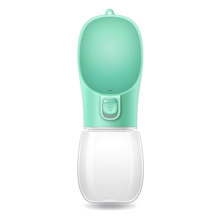

Portable Dog Bottle Water Dispenser Gourd Puppy Kitten Cat Feeder Drinking Bottle Travel Outdoor Pet Cats 350Ml Green
