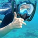 thumbnail image 3 of Gafas de respirador subacuático Mascarilla de buceo de cara completa Tubo de respiración doble, 3 of 8