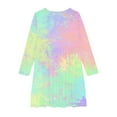 thumbnail image 4 of Spazoro Child Kids Girls Dress, Long Sleeve Causal Fall Winter Tie Dye Dresses for Girls Camouflage Size 9-10 T, 4 of 4
