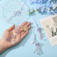 thumbnail image 3 of 4 Pcs 4 Style Purple Phone Charm Jellyfish Pendant Phone Straps Lanyard Cellphone Chain Accessories for Camera Keyring Wallet, 3 of 7