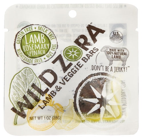 Wild Zora Lamb & Veggie Bars Rosemary Spinach -- 1 oz pack of 1 by Wild Zora