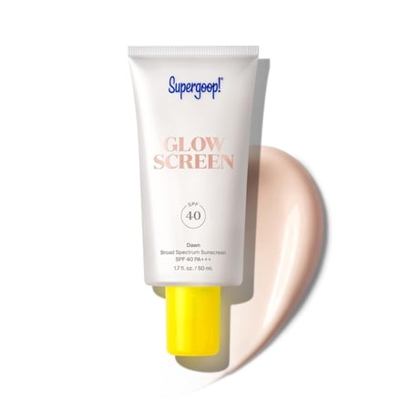 50ml Glowscreen SPF 40, Sunrise (Champagne Glow) - 1.7 fl oz - Glowy Primer + Broad Spectrum Sunscreen - Helps Filter Blue Light - Boosts Hydration with Hyaluronic Acid, Vitamin B5