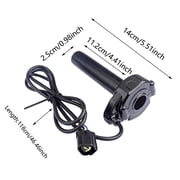 Electric Dirt Bike Twist Throttle, Throttle Handle With Rolling Bearing Electric Throttle Handle Accelerator For Yo_z-ma IN10 Sur-Ron Light Bee X/S Segway X160 X260 Handle Grips (Black)