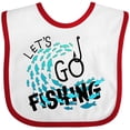 thumbnail image 3 of Inktastic Let's Go Fishing Boys or Girls Baby Bib, 3 of 4