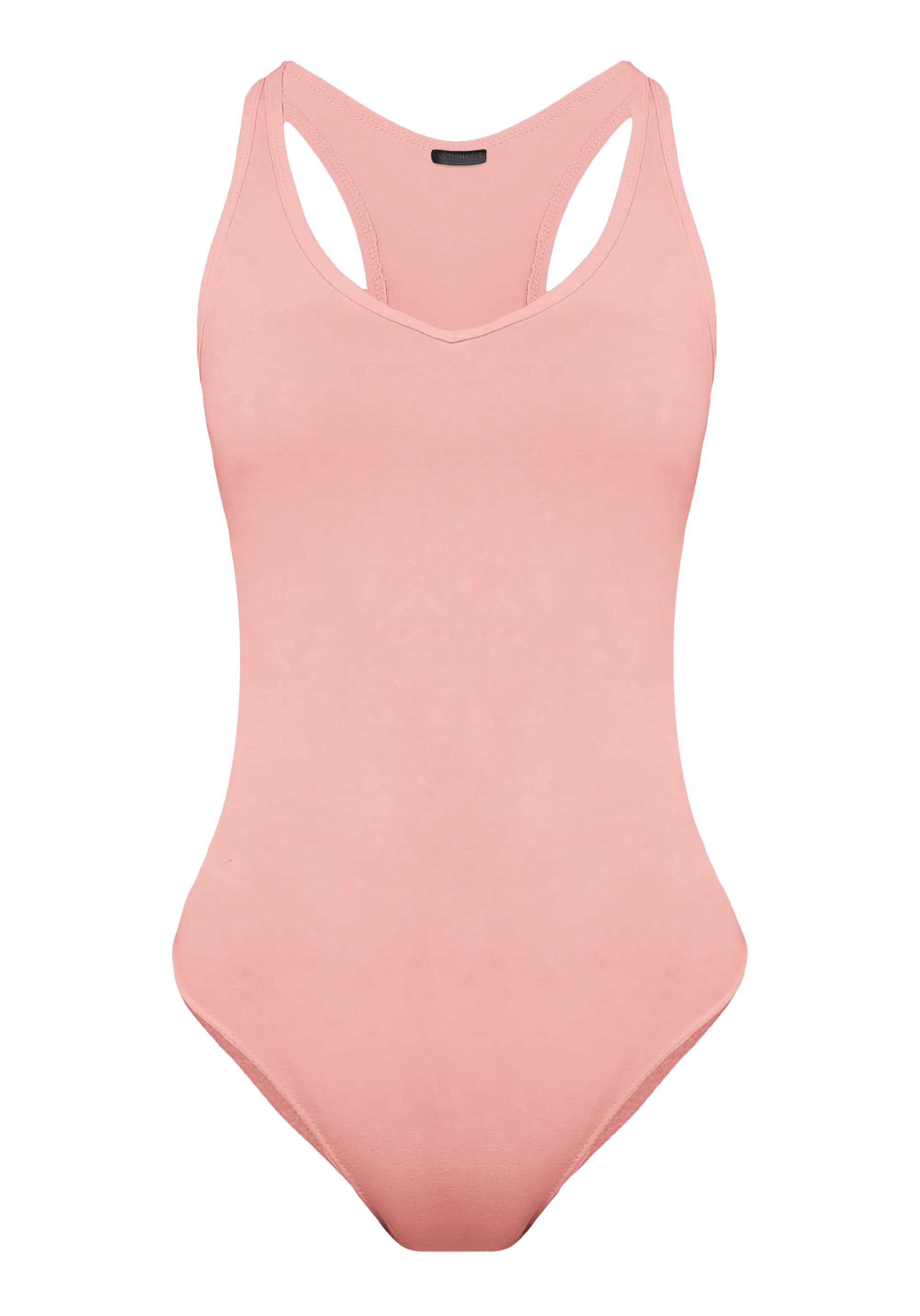 ClothingAve. Women's Jersey Knit Racerback Bodysuit Series Soft, Breathable and Moisture