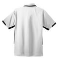 thumbnail image 6 of Port Authority K524 Mens Dry Zone Colorblock Ottoman Polo T-Shirt, White & Black - 4XL, 6 of 6