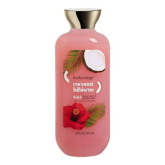 Body Wash y Baño de Burbujas Bodycology Coconut Hibiscus 473 ml
