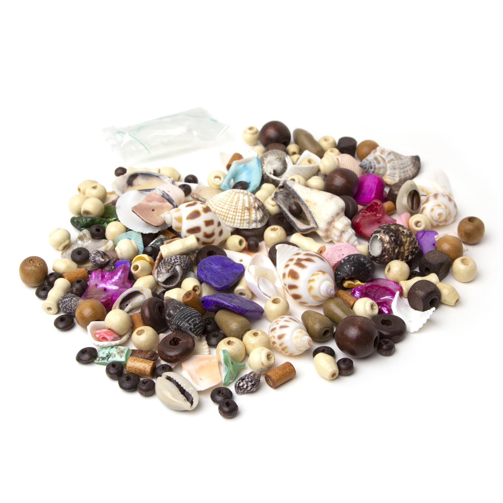 Cousin DIY, Glass Bead Mix with Metal Spacer Beads, Unisex, Model#  AJM64100021, 1200+ Pieces 