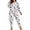 Love Heart Print, variant on ValueVibe Plus Size Pajama Sets for Women 2 Piece Crew Neck Long Sleeve Lounge Sets Love Heart Print Sleepwear with pocket, White 1XL