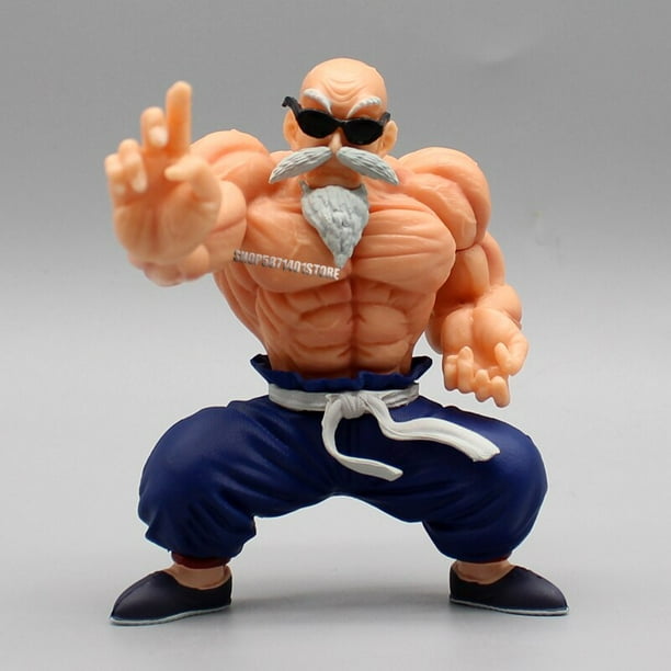 Figura de acción de Dragon Ball GK Master Roshi, figura de Anime, forma de fortalecimiento muscular, juguetes, regalos, 10cm, modelo de PVC, adorno coleccionable Fivean unisex