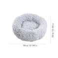 thumbnail image 2 of Rkxzt Cat Beds for Indoor Cats - Cat Bed Washable 20 Inches,Dog Beds for Small Medium Dogs,Anti-Slip Fluffy Plush Faux Fur Pet Bed,Thick Bottom Keep Pets off The Cold Tile,Fits up to 15 Lbs Pets, 2 of 2