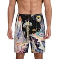 thumbnail image 2 of Picia Cute Mushroom Landscape Pajama Shorts for Men, Men's Pajama Bottoms, Sleepwear,Short Pajama Pants-X-Large, 2 of 9