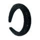thumbnail image 1 of Sonducket Diademas con cuentas de cristal con purpurina, tocado de punto Flexible para el cabello, tocado para mujer, fiesta, colorido brillante Accesorio para el cabello Negro Sonducket AP010971-04B, 1 of 5