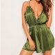thumbnail image 2 of Volantes sin espalda con escote en V profundo para mujer Tirantes de tentación sexy Camisón sexy Lencería Ropa de dormir Fridja nalpqowj49823, 2 of 4