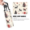 thumbnail image 4 of Yayeee 20oz Insulated Water Bottle Double Wall Stainless Steel with Flip Straw Lid, Christmas Forest, 4 of 7