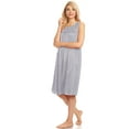 thumbnail image 2 of Lati Fashion Women Nightgown Sleepwear Female Sleep Dress Nightshirt Gray XXL, 2 of 4