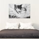 thumbnail image 2 of Arte de la pared de la lona, arte de la pared del lobo animal arte de la pared del lobo lienzo pintura al óleo claridad notable, 2 of 6
