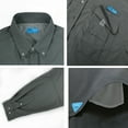 thumbnail image 3 of Tuna Men's Fishing Long Sleeve Button Down UPF 50+ Sun Protection Soild Waterproof Fast Dry Shirts (Dark Gray 7# 2XL), 3 of 5