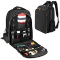 thumbnail image 2 of Mochila de viaje Barber AIHOPESTO impermeable negra 45L, 2 of 9